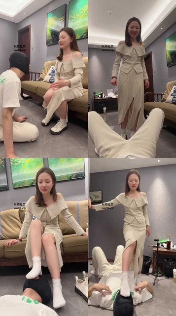 【狗哥】羞涩女神白皮鞋白袜气味辱