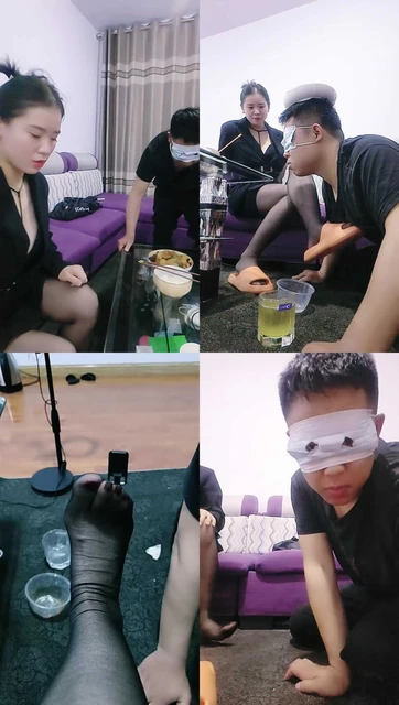 【冷魅夫妻】绿帽老公伺候-赏赐圣水/吃byt/拖鞋黑丝踩