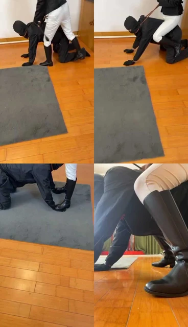 【魔鬼天使】马术女教练骑人形犬