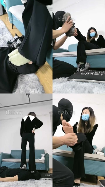 【梓S】踩踏转胯骑马/原味棉袜捂脸/腿绞