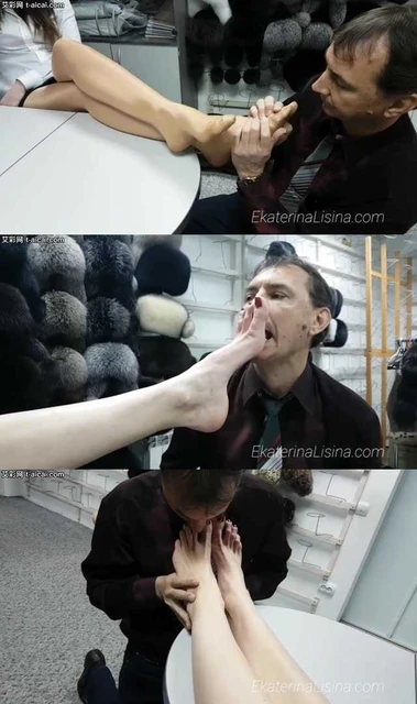 【欧美女王】跪舔身高2米女巨人Ekaterina的原味丝袜脚！被女神一脚踩扁