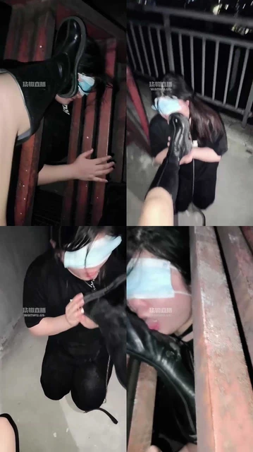 【爱可】天台调教母狗