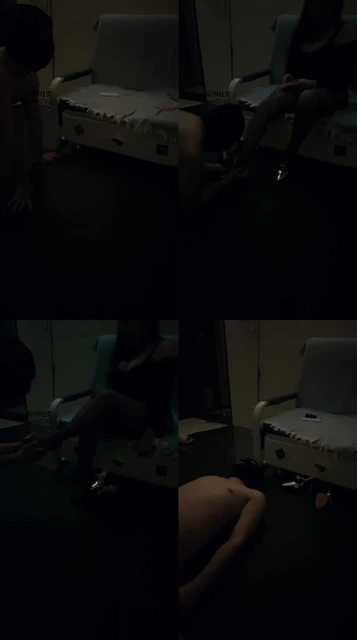 【小微风】黑丝高跟恋足舔