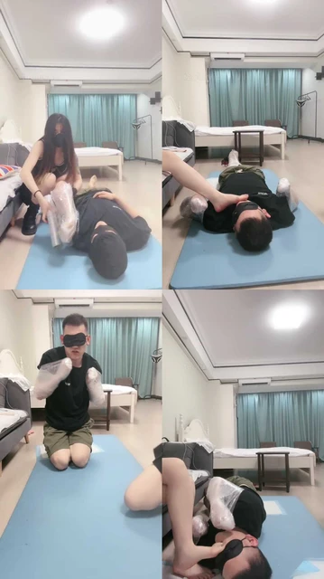 【不期而遇】保鲜膜捆绑彻底犬化