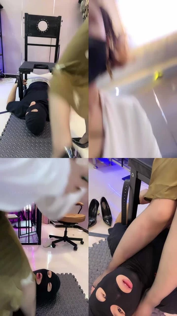 【梓夫人】恶毒继母黑丝高跟踩脚垫