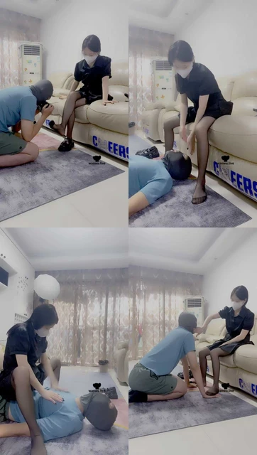 【安七】虐乳/黑丝脚踩踏/脚耳光