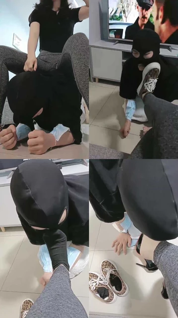 【爪爪】超臭黑棉袜辱狗/转胯遛狗/舔闻臭脚