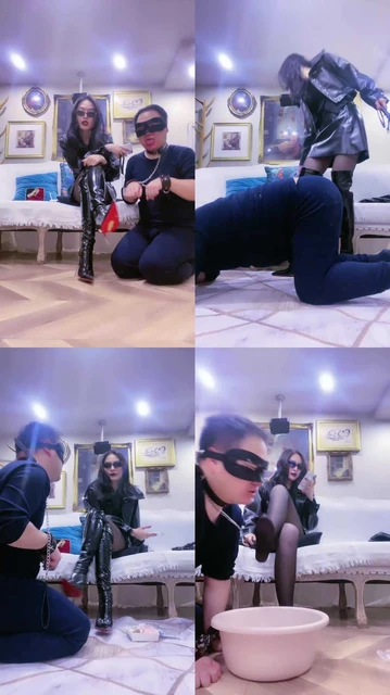 【靴嘉倪】鞭打靴奴脚喂食【完整版】