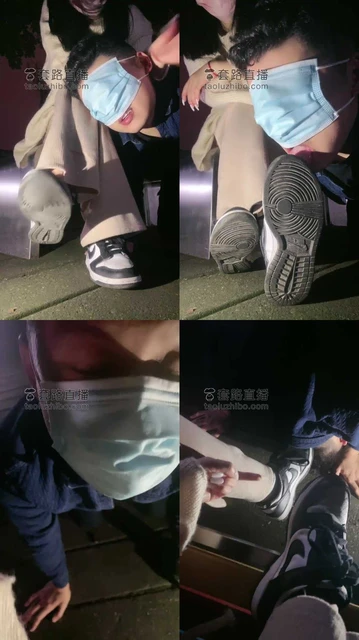 【小痴大人】户外让狗舔鞋