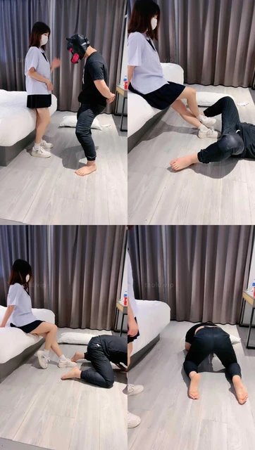 【娇娇】小白鞋白袜重度提档爆踹