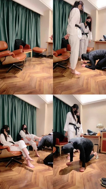 【Una】双S-跆拳道重度踢踹虐打【双视角版】