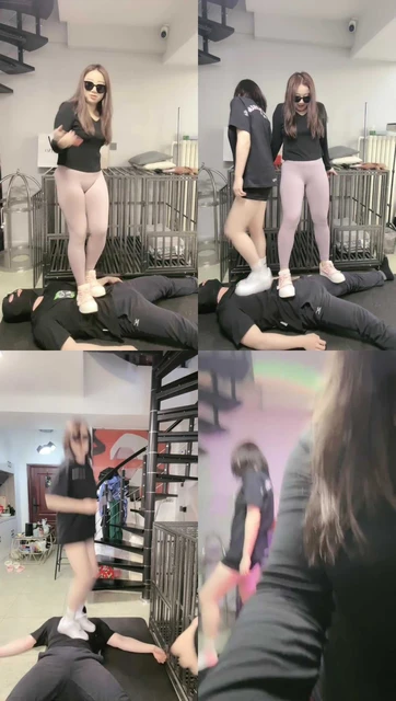 【小妮S】双S-全体重踩踏/裸足恋足狂舔【双视角完整版】