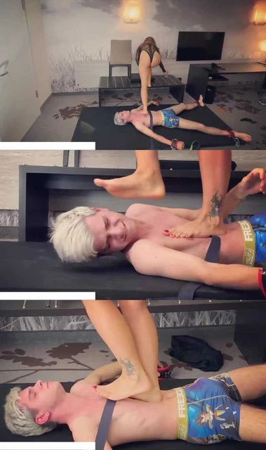 【欧美女王】德国女主 44码脚跳踩小奶狗