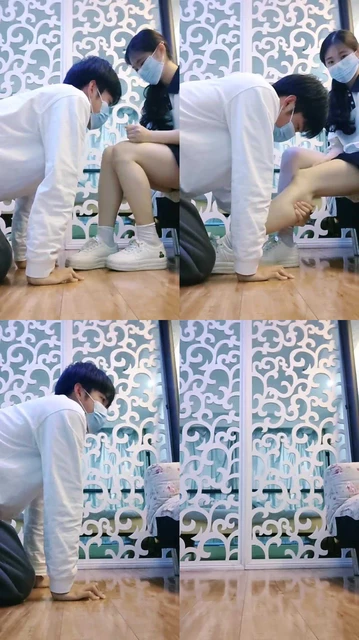 【汀兰大人】学生主S-小白鞋白袜虐/踩踏鞭打/臭脚捂脸【完整版】