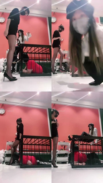 【梦樱】双S-囚禁狗笼/高跟黑丝踩/脚鞋插嘴【双视角完整版】