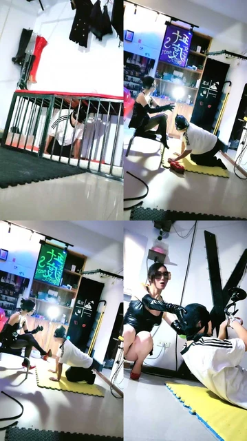 【五十度】关狗笼/跪舔长靴黑丝jio/吊狗子虐/脚插嘴