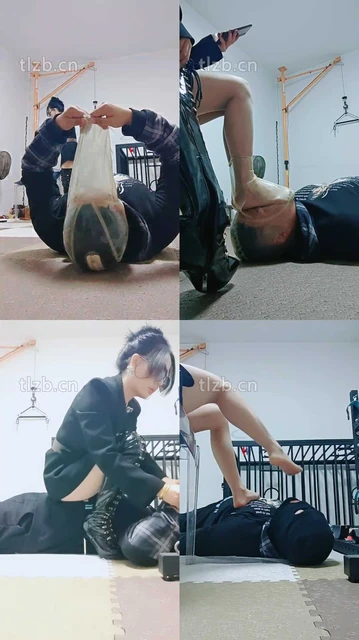 【睸娘】臭脚捂脸窒息-长靴诱惑