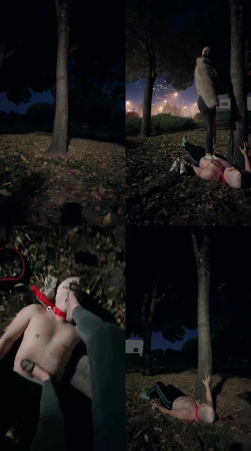 【予涵】户外-小白鞋船袜全体重踩踏/高跟暴虐