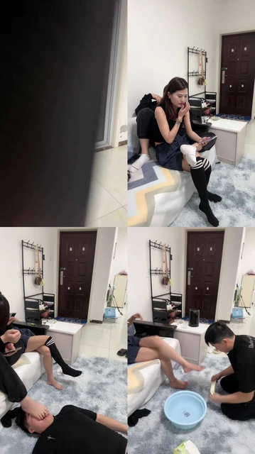 【安主子】情侣主-让绿帽老公下跪伺候