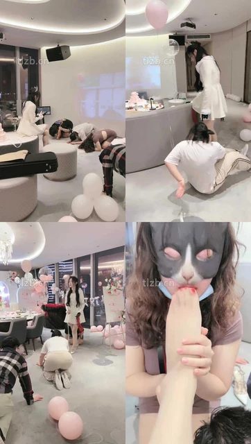 【时安】劲爆群调-男女奴跪拜/踩狗爪/鞭打舔脏鞋/一桶圣水