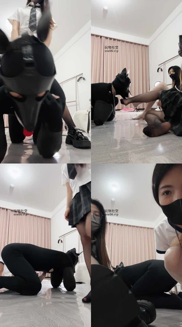 【梓晨大大】双S-骑马转胯/踩踏/掐乳/踢裆插嘴【双视角完整版】