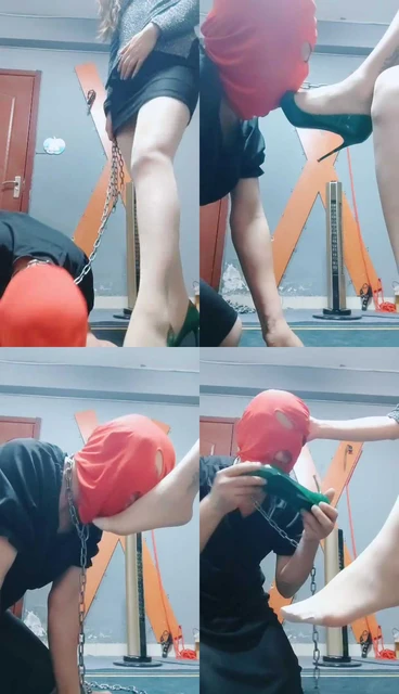 【东营天香百合】胯下辱/高跟美足跪舔/嘴叼鞋