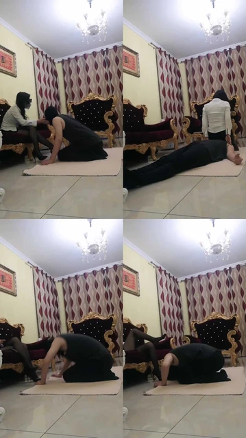 【魅S】长腿黑丝全体重踩踏/转胯