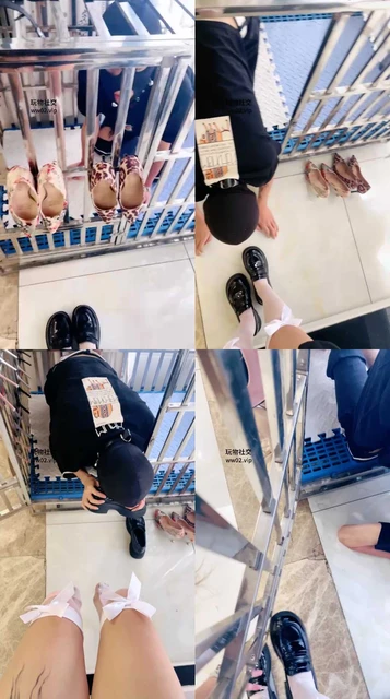 【沐沐大大】白袜诱惑-圈养狗笼-物化擦鞋器