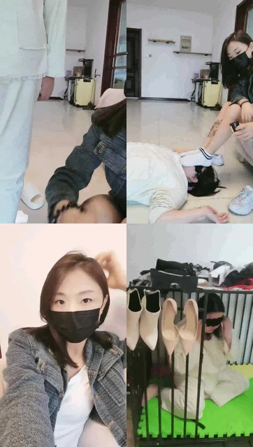 【凌儿】晨跑后超臭原味鞋袜辱母畜