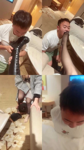 【橘子没熟】长靴黑丝踩虐/清理脏鞋/骑马吃袜子