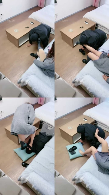 【西西】皮鞋及膝棉袜跪舔/碾压狗爪