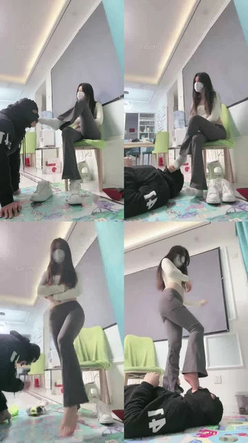 【月影儿】瑜伽裤白袜调/全体重踩踏深喉