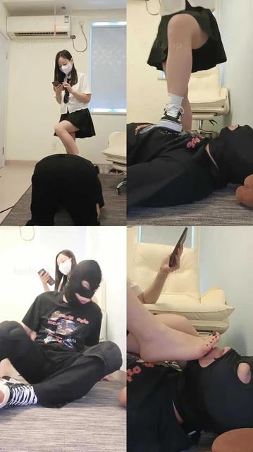 【安静大大】手捂窒息/耳光抽/腿绞/运动鞋白袜踩