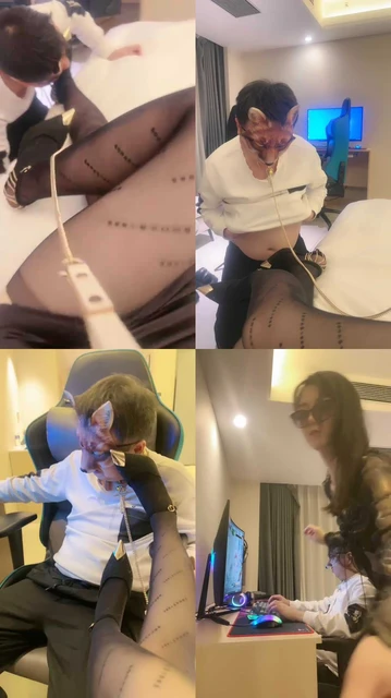 【南纯熙】高跟黑丝美腿-诱惑电竞选手做我的狗