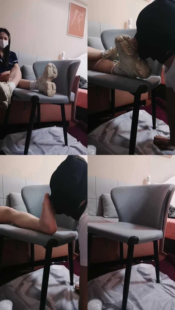 【an盈盈】近距离-运动鞋白袜-享受奴隶的伺候