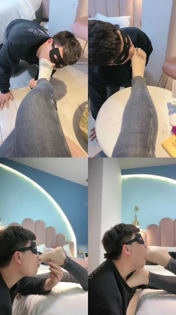 【魅儿】吮吸脚趾/运动鞋白袜虐/裸足深喉