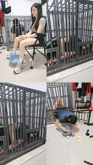 【木子大大】狗笼囚禁/运动后原味鞋袜辱/吃厕纸