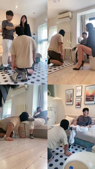 【一捆香菜】情侣主-骑马/耳光抽/舔脏鞋/喂圣水