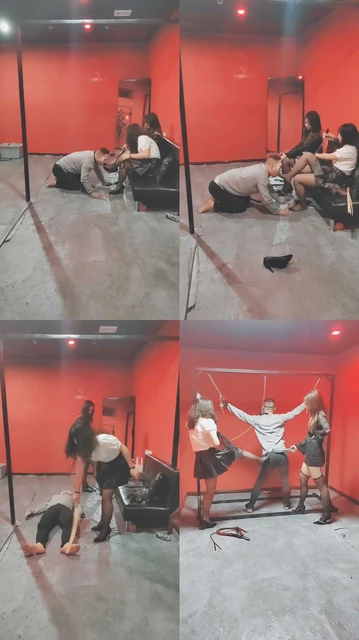 【希乐】双S-强制闻高跟/狗爬/藤条抽/人肉板凳/黑丝踩踏/吊绑