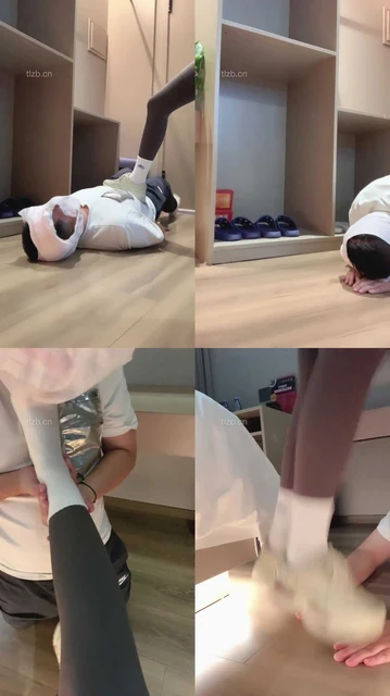 【久瑶】内裤套头-运动鞋白袜全体重踩踏