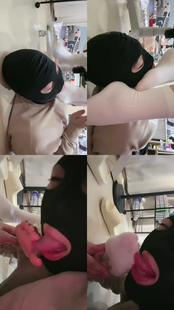 【艾霖】桌底脚下白袜踩虐-吃袜子