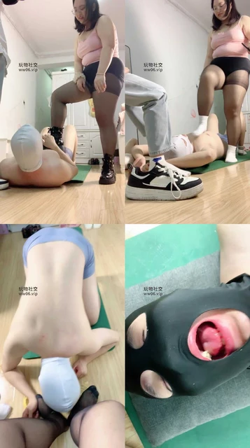 【南京欣欣子】情侣主-踩踏坐脸窒息/闻舔原味白袜/脚下喂食