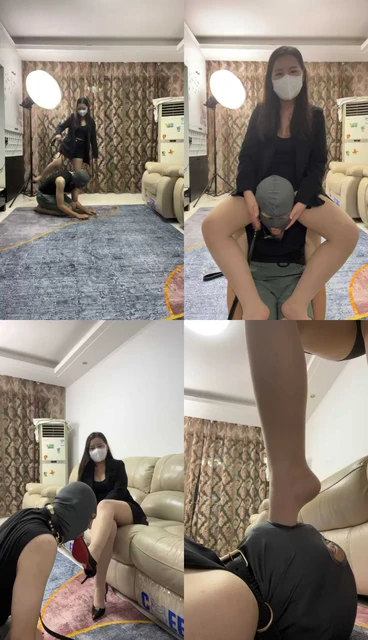 【雪菲老师】骑马骑脖/抽耳光/勒脖窒息/踩踏踢裆