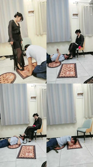 【天韵女皇】鞭打/狗链遛狗/跪舔脏鞋【三视角版】