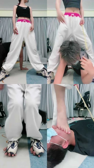 【雀雀子】运动鞋白袜全体重踩踏/转胯