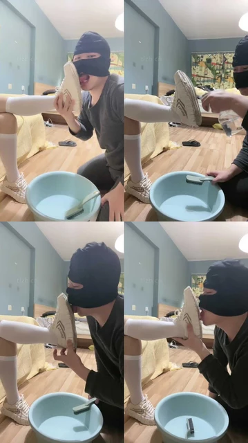 【黑泽兮】刷鞋匠实录-狗舌舔脏鞋底白丝【完整版】