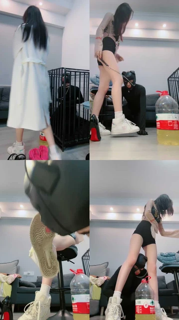 【陈莹斯】圈养彻底犬化-囚禁狗笼/赏赐圣水/多双脏鞋崇拜