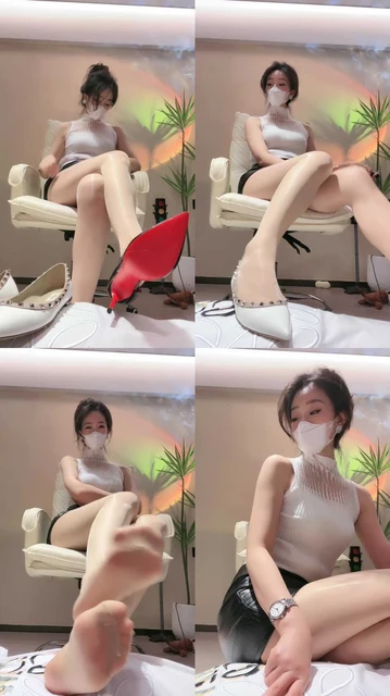 【禾未】长腿车模S-高跟/平底鞋-踩地毯狗