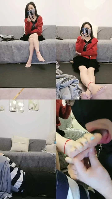 【安安】裸足恋足舔/裸足全体重踩/骑狗背