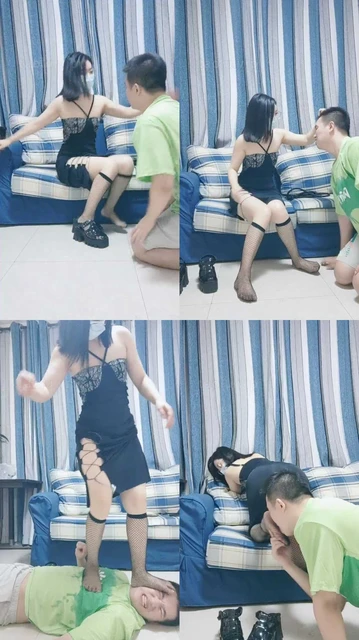 【重庆男神】开发美甲小妹S-黑丝踩踏/sp/掐乳